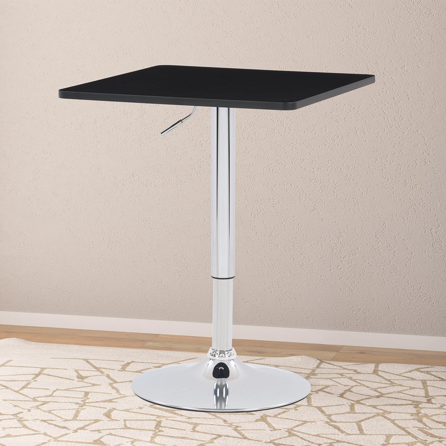 Adjustable Height Bar Table, Square