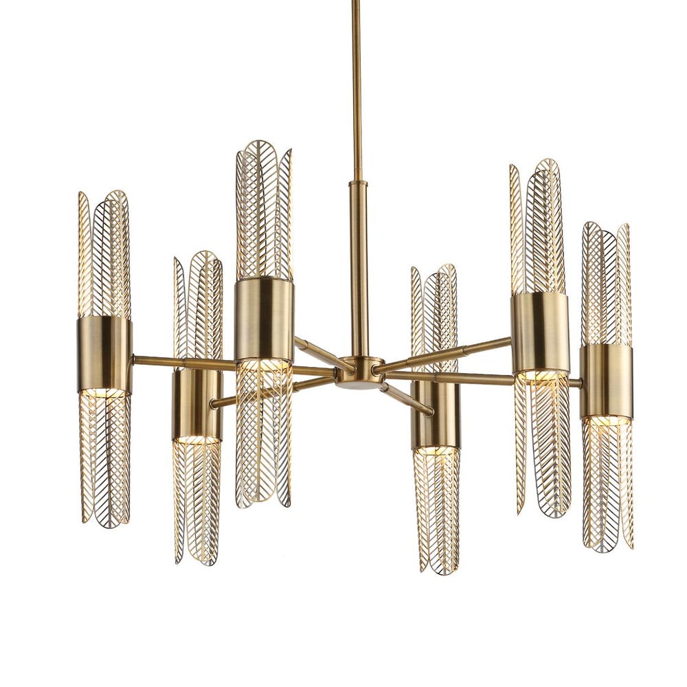 Cret, 12 Lt Chandelier