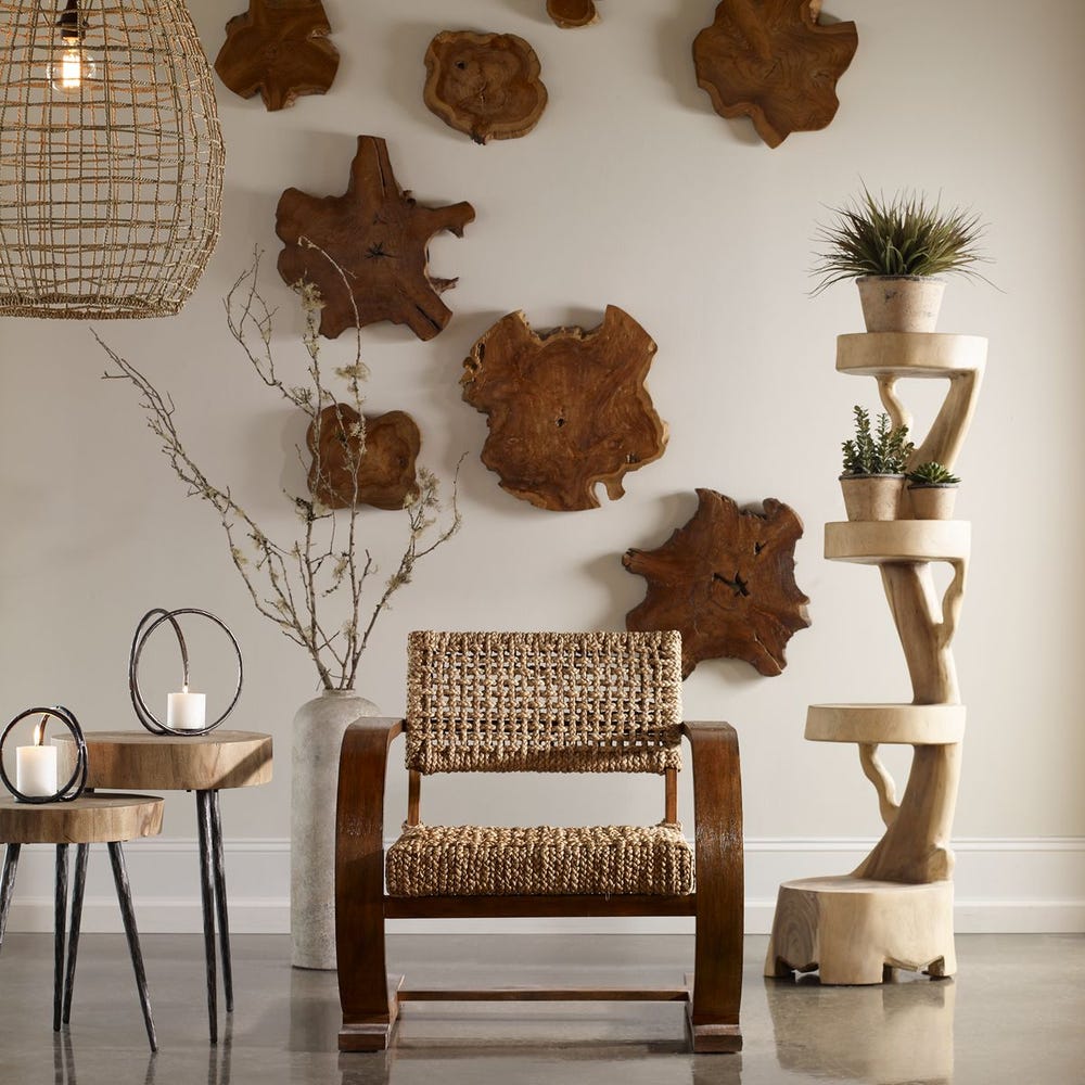 Kalani Outdoor Wood Wall Decor, S/3