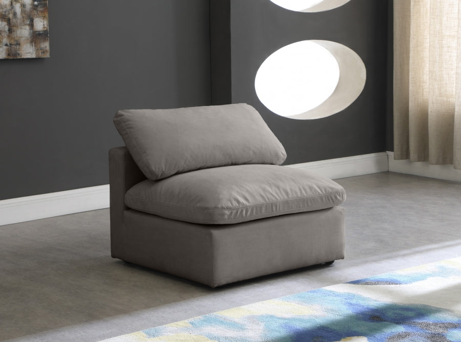 Fauteuil d'appoint rembourré en chenille Vivi