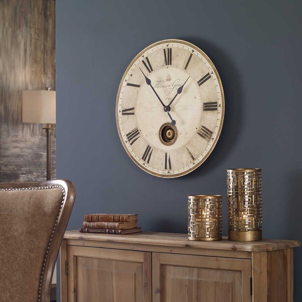 Harrison Gray Wall Clock