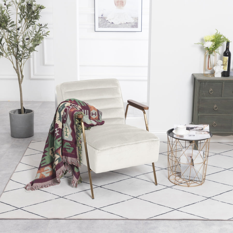 Fauteuil d'appoint rembourré en chenille Vivi
