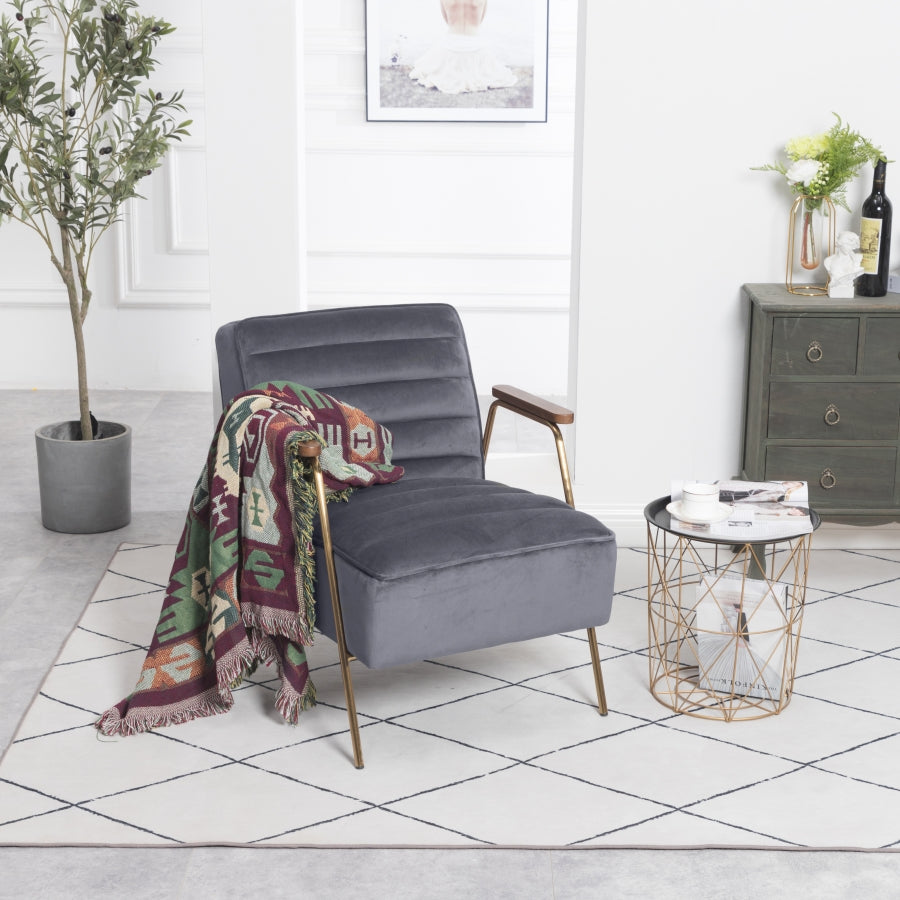 Fauteuil d'appoint rembourré en chenille Vivi