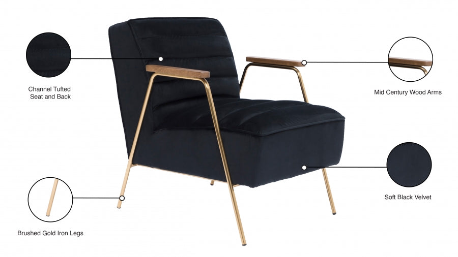 Fauteuil d'appoint rembourré en chenille Vivi