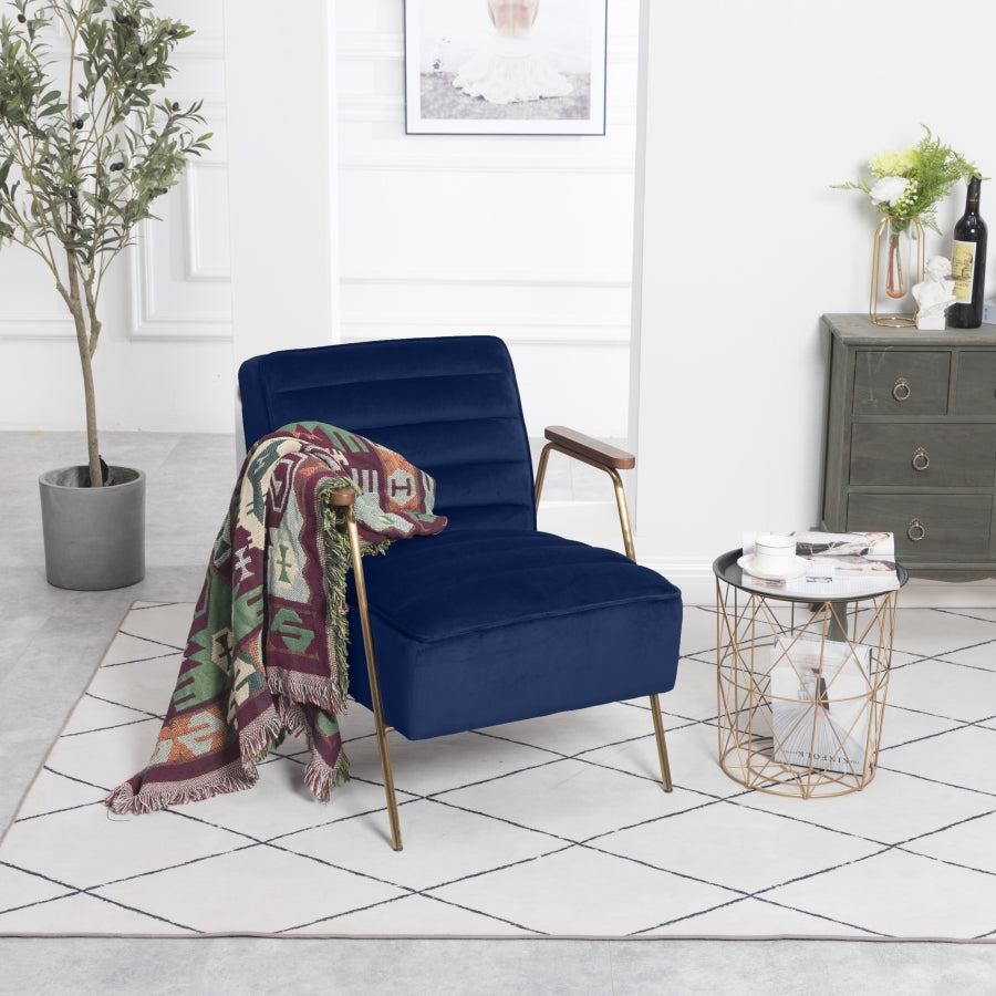 Fauteuil d'appoint rembourré en chenille Vivi