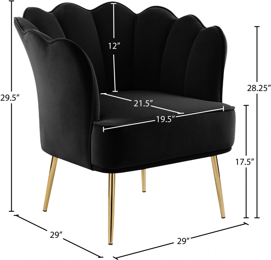 Fauteuil d'appoint rembourré en chenille Vivi