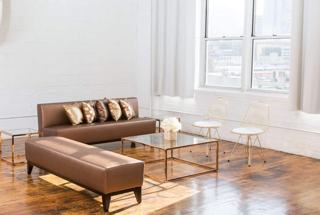 Chaise Eiffel en maille (Chrome/Or)