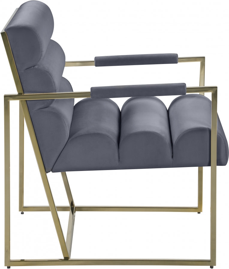 Fauteuil d'appoint rembourré en chenille Vivi