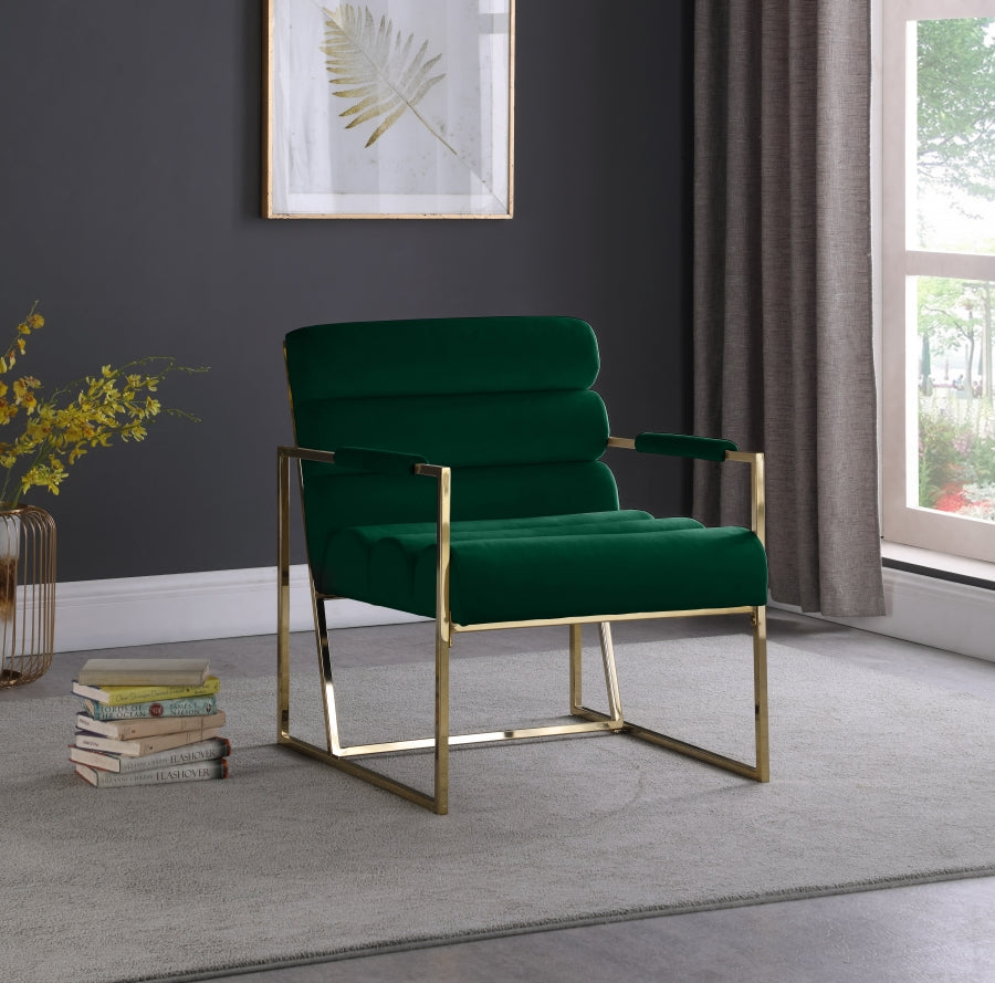 Fauteuil d'appoint rembourré en chenille Vivi