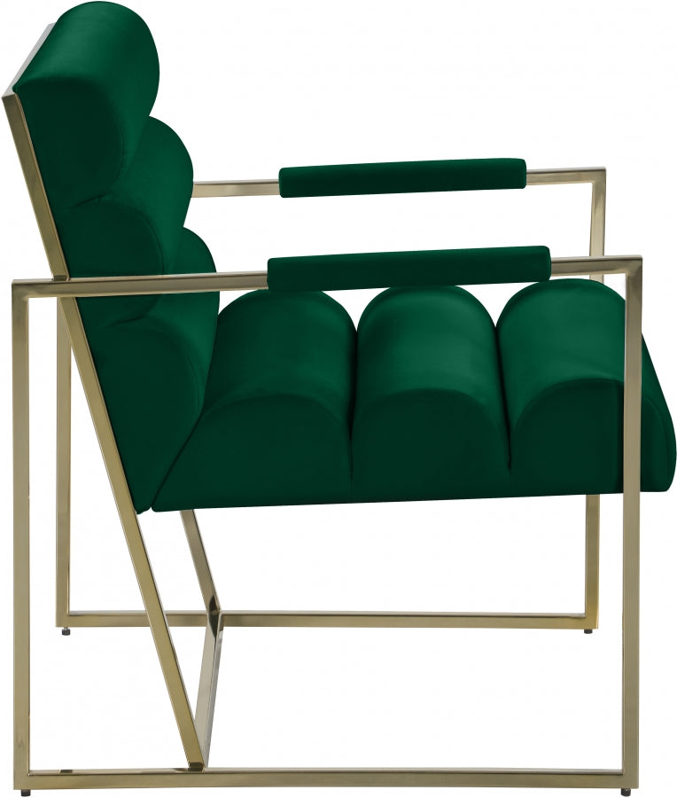 Fauteuil d'appoint rembourré en chenille Vivi