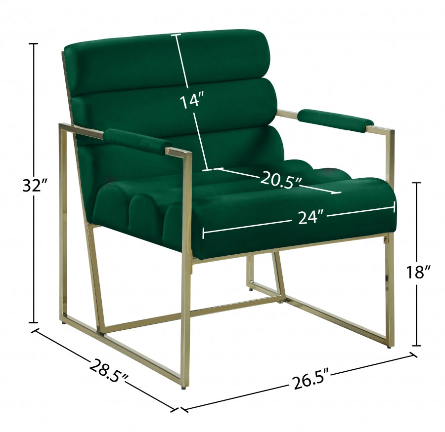 Fauteuil d'appoint rembourré en chenille Vivi
