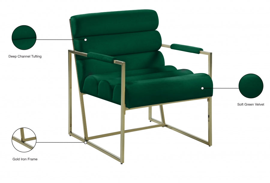 Fauteuil d'appoint rembourré en chenille Vivi