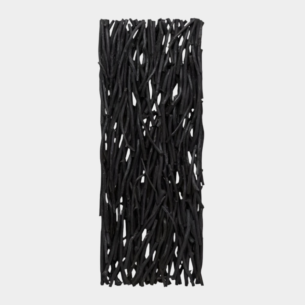 Gathered Teak Wood Wall Decor