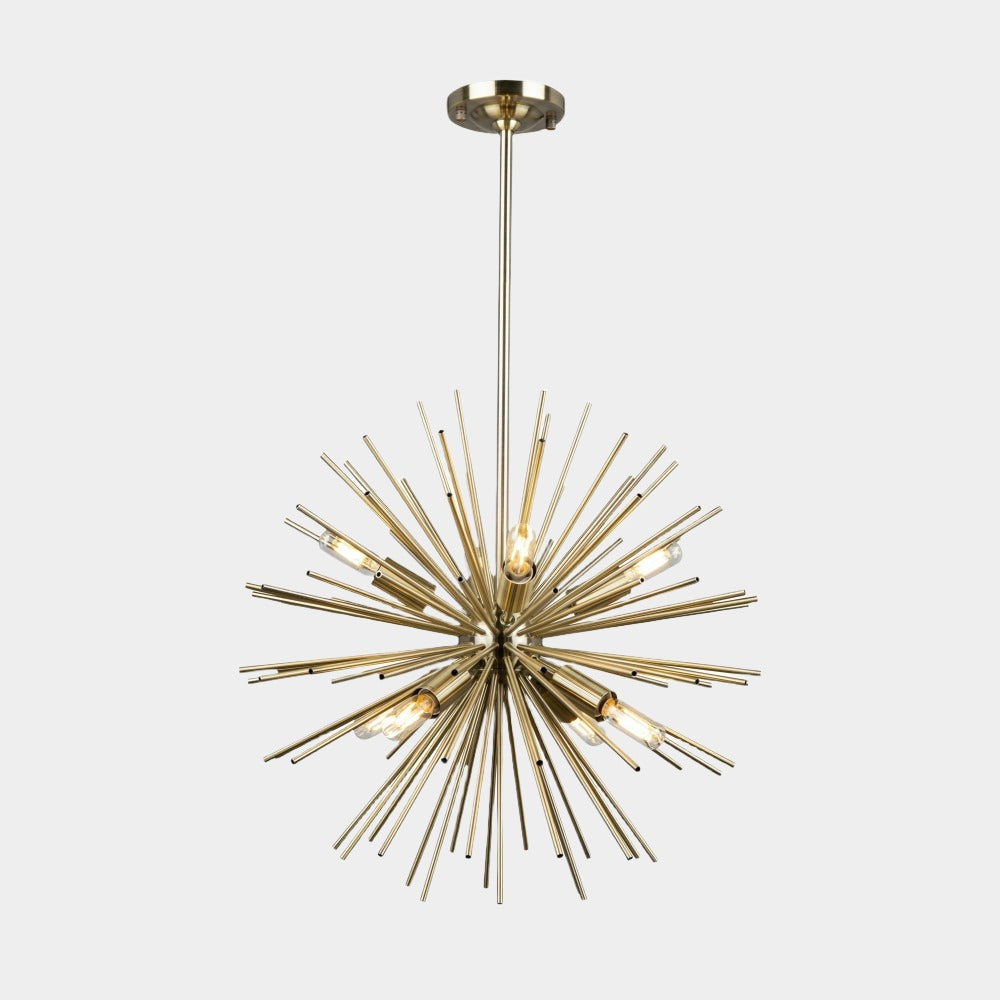 Lustre Spoutnik à motif de soleil