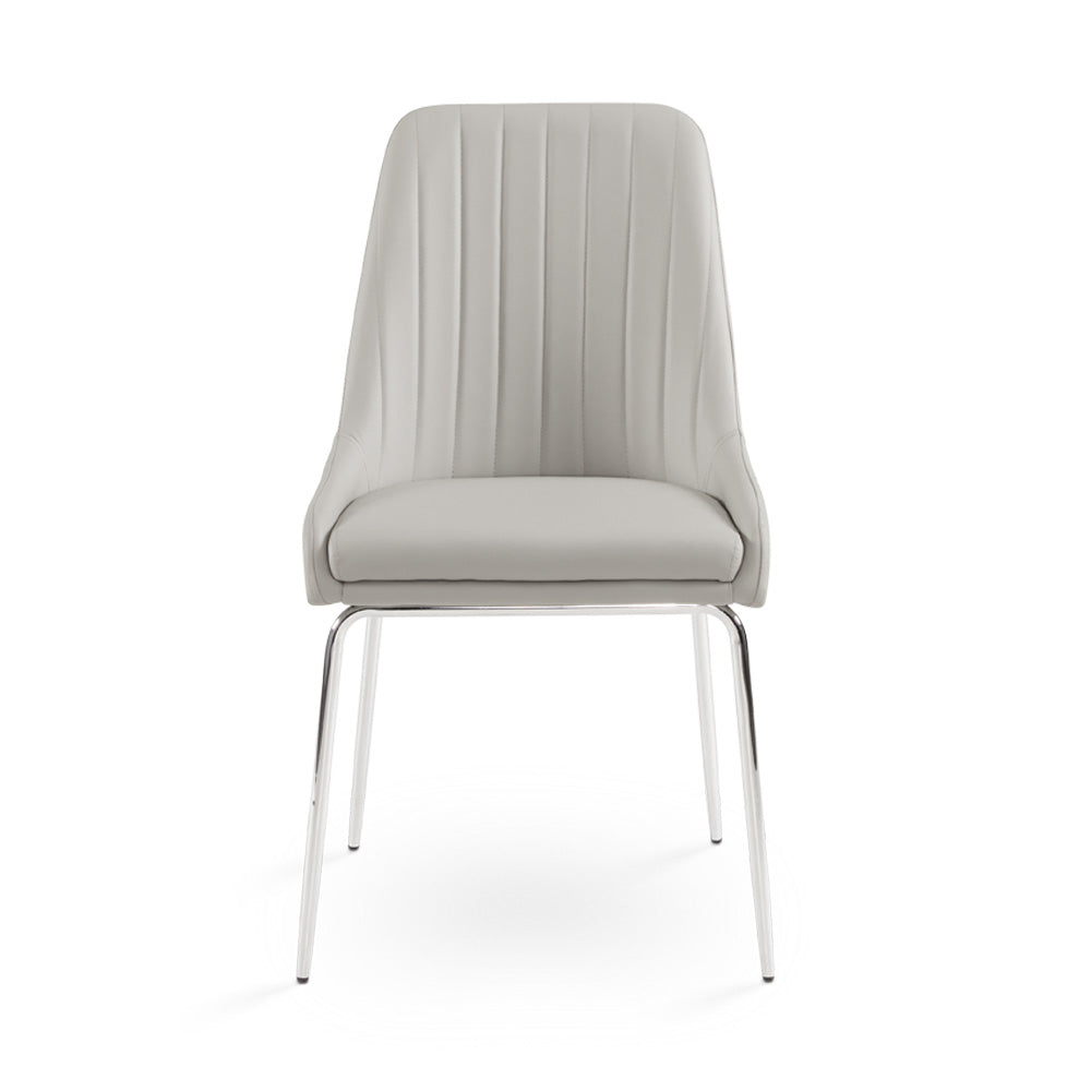 Moira Dining Chair Napa Grey Fabric