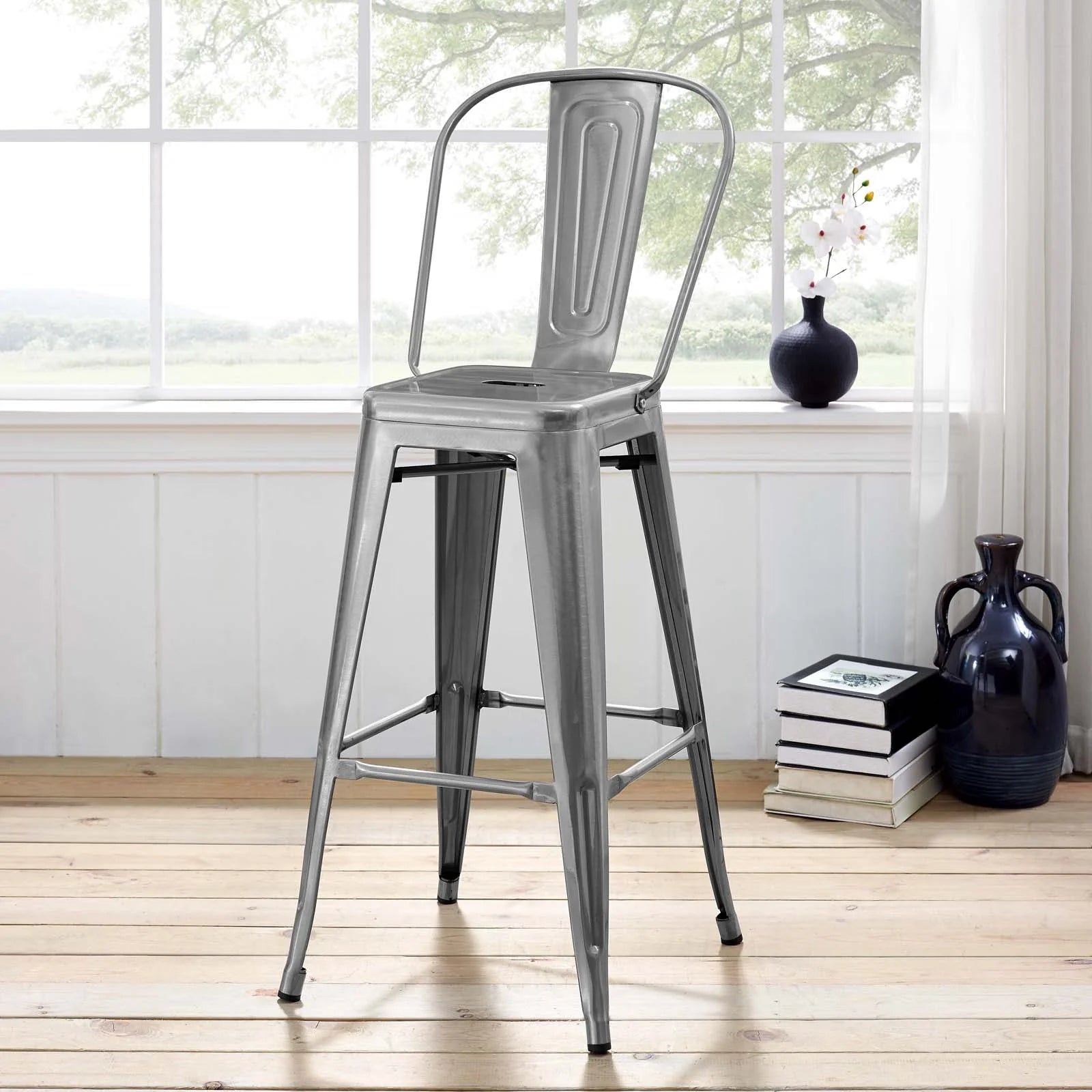 Tolix High Back Stool