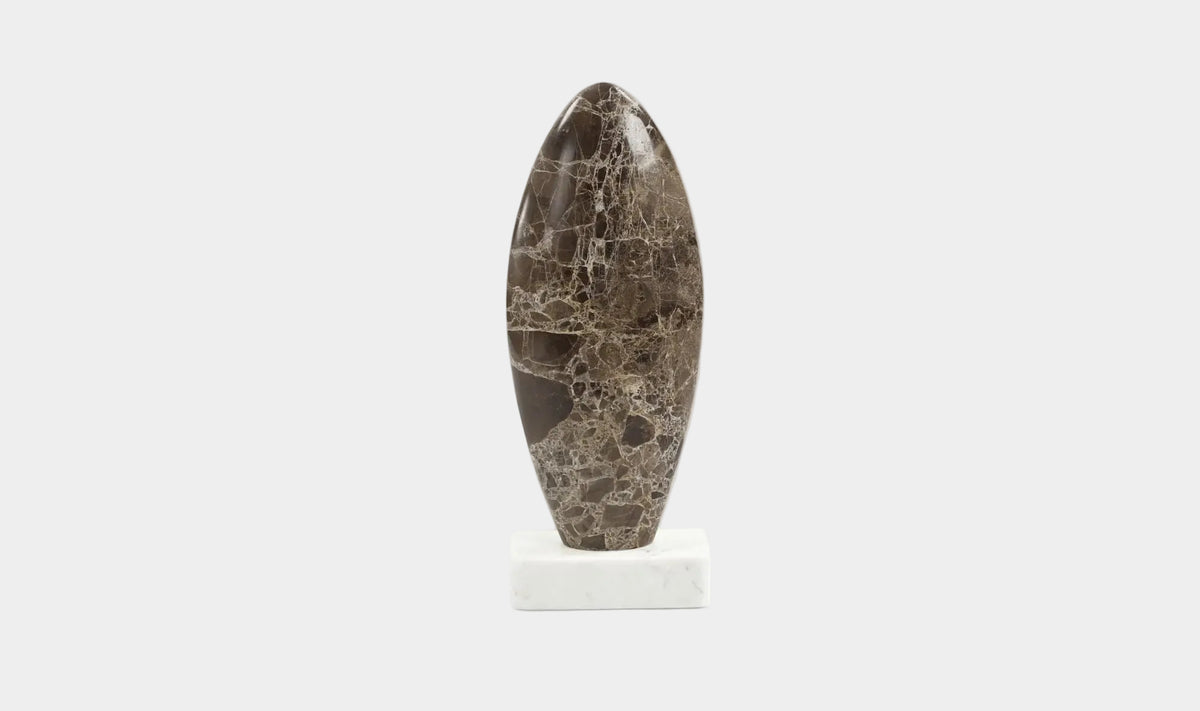 Boda Sculpture Dark Emperador Marble
