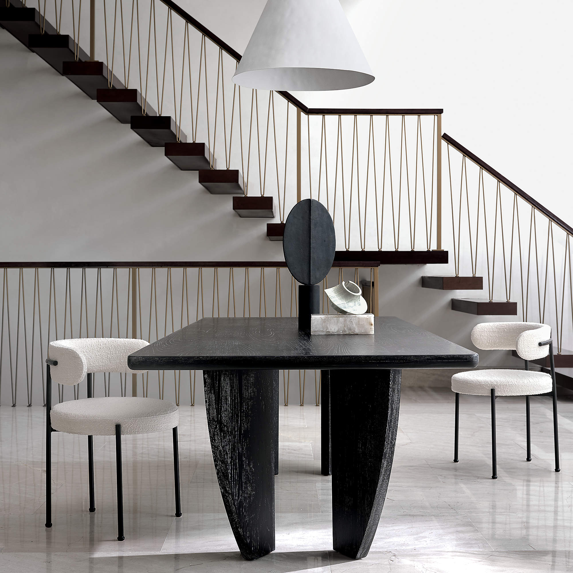 Libera Inesse Boucle Dining Chair