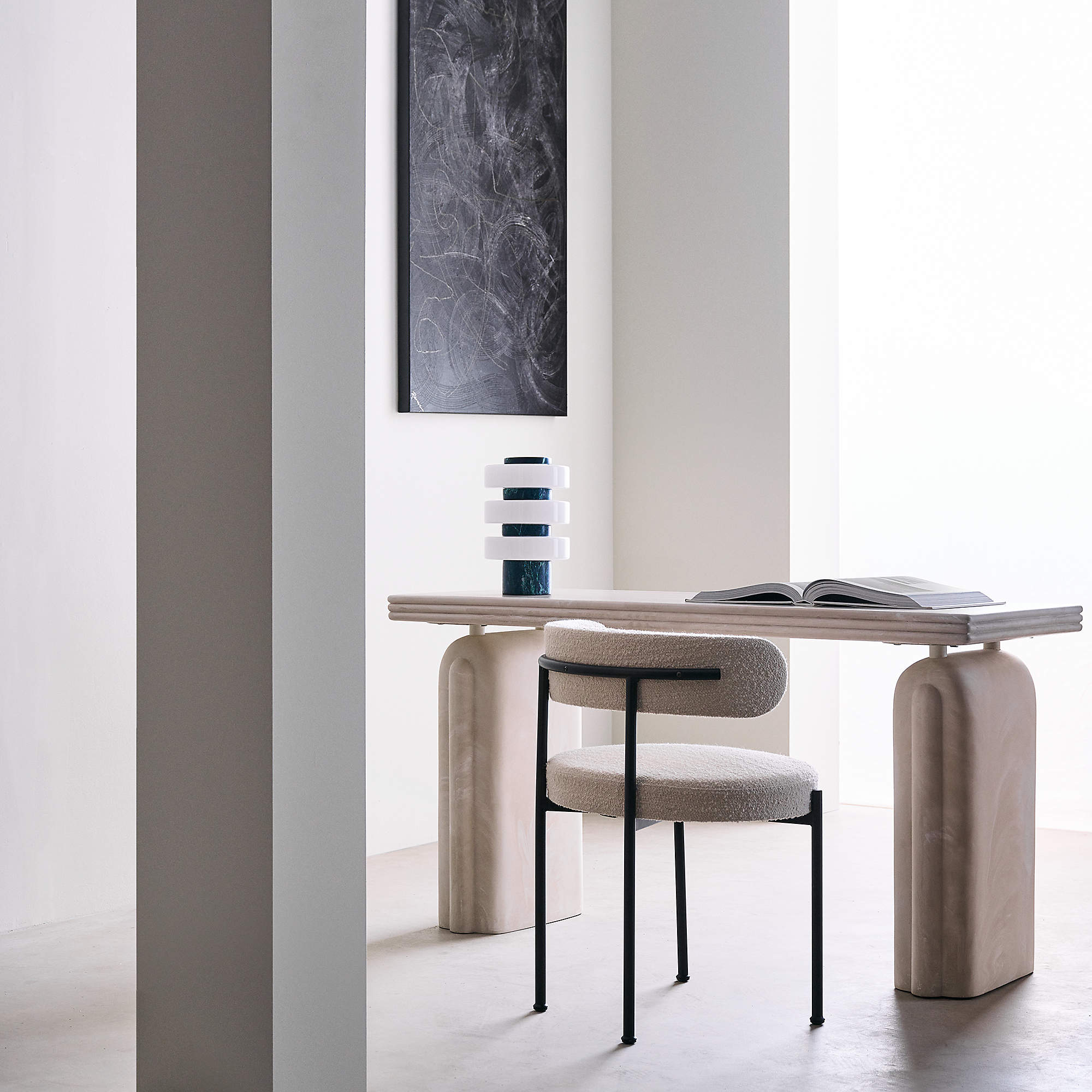 Libera Inesse Boucle Dining Chair