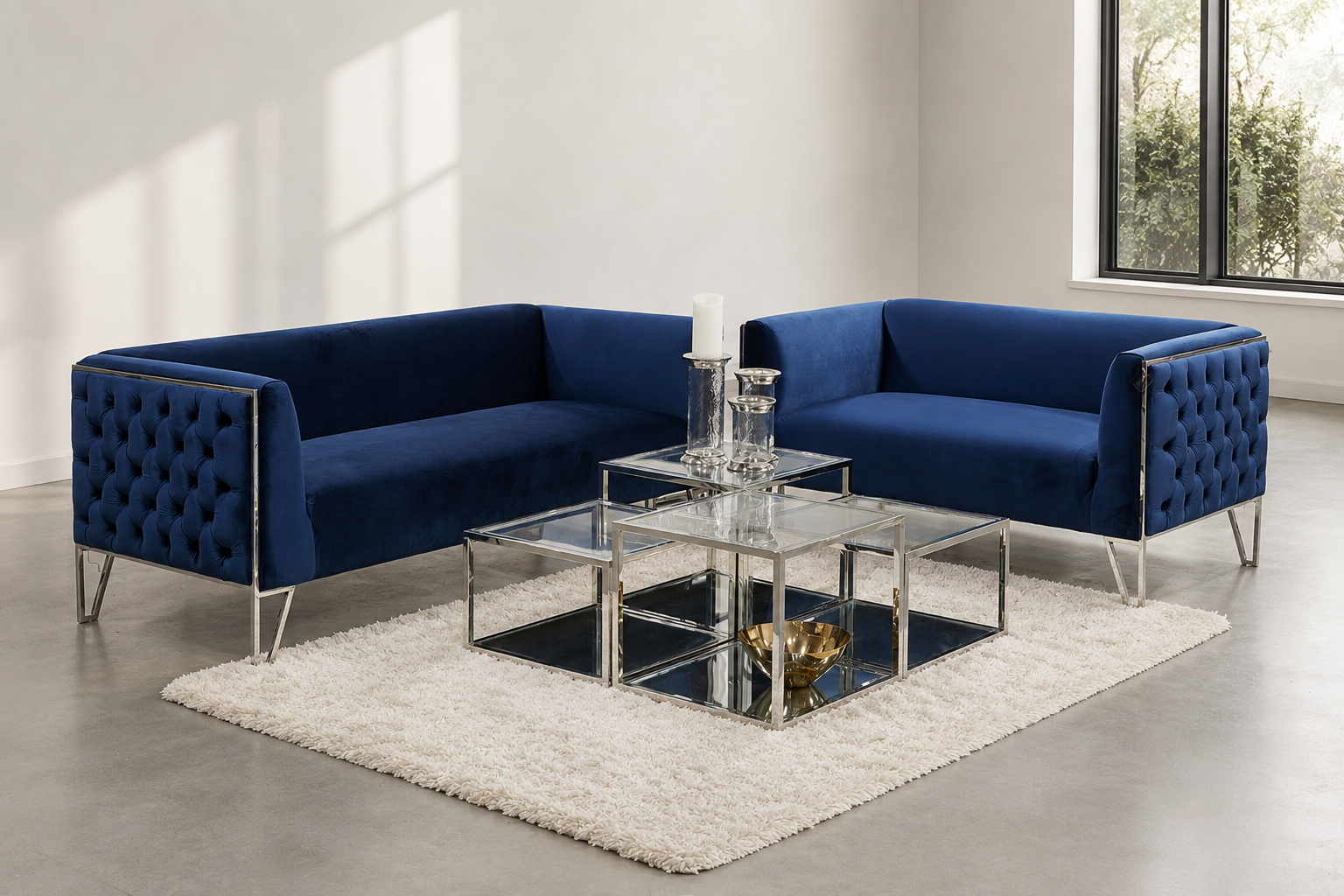 Table basse à plusieurs niveaux Casini 4 pièces