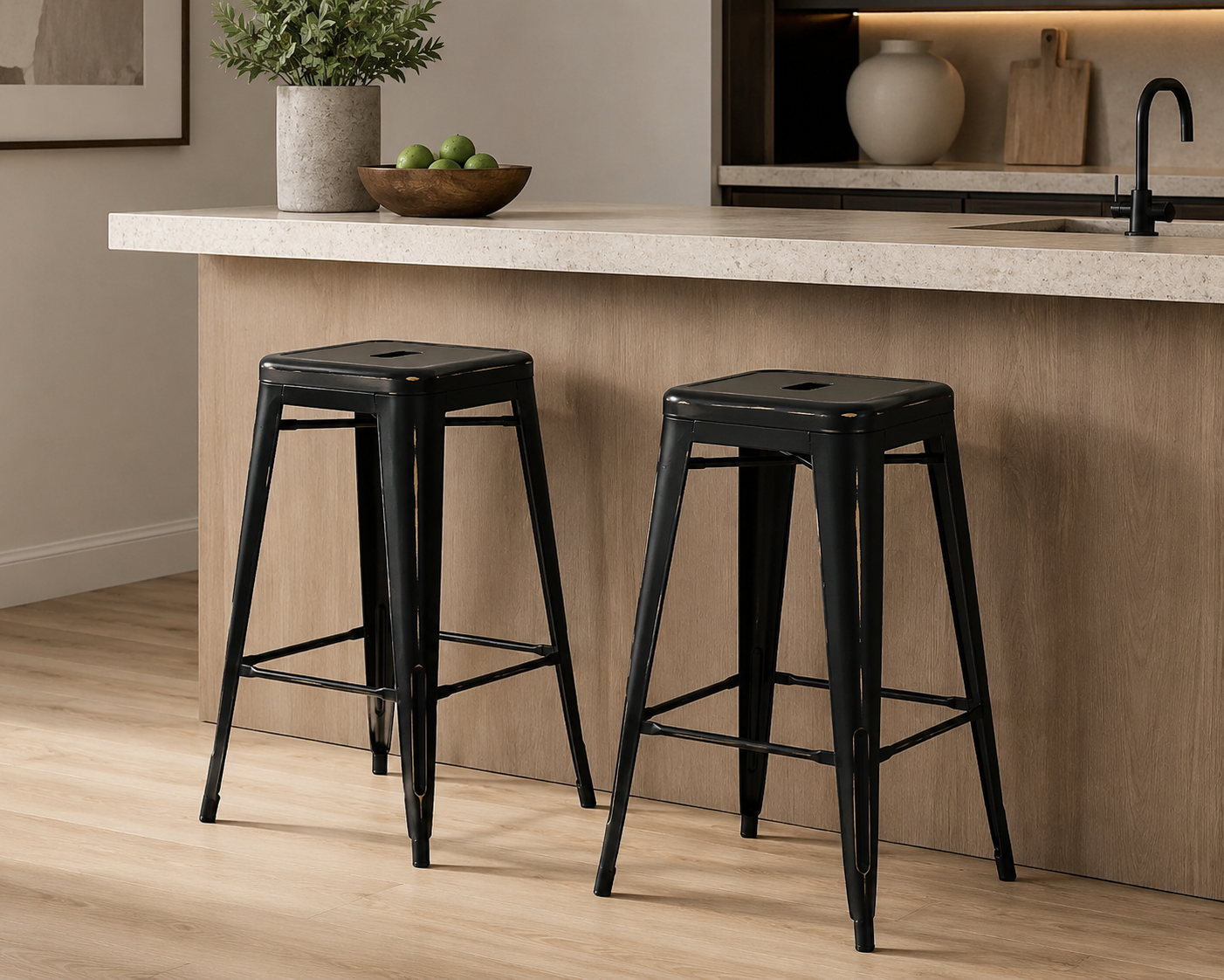 Tolix Antique Stool