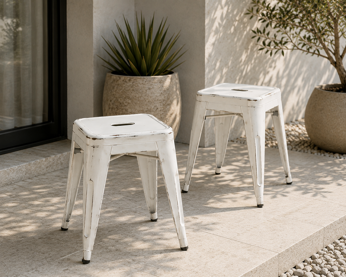 Mini Tolix Antique Stool