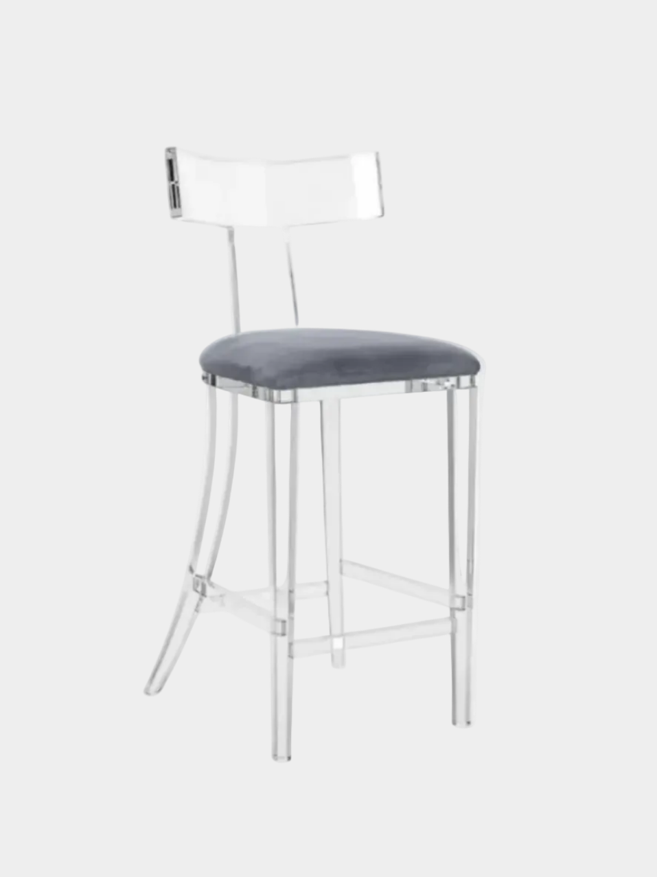 Tristan Acrylic Klismos Stool