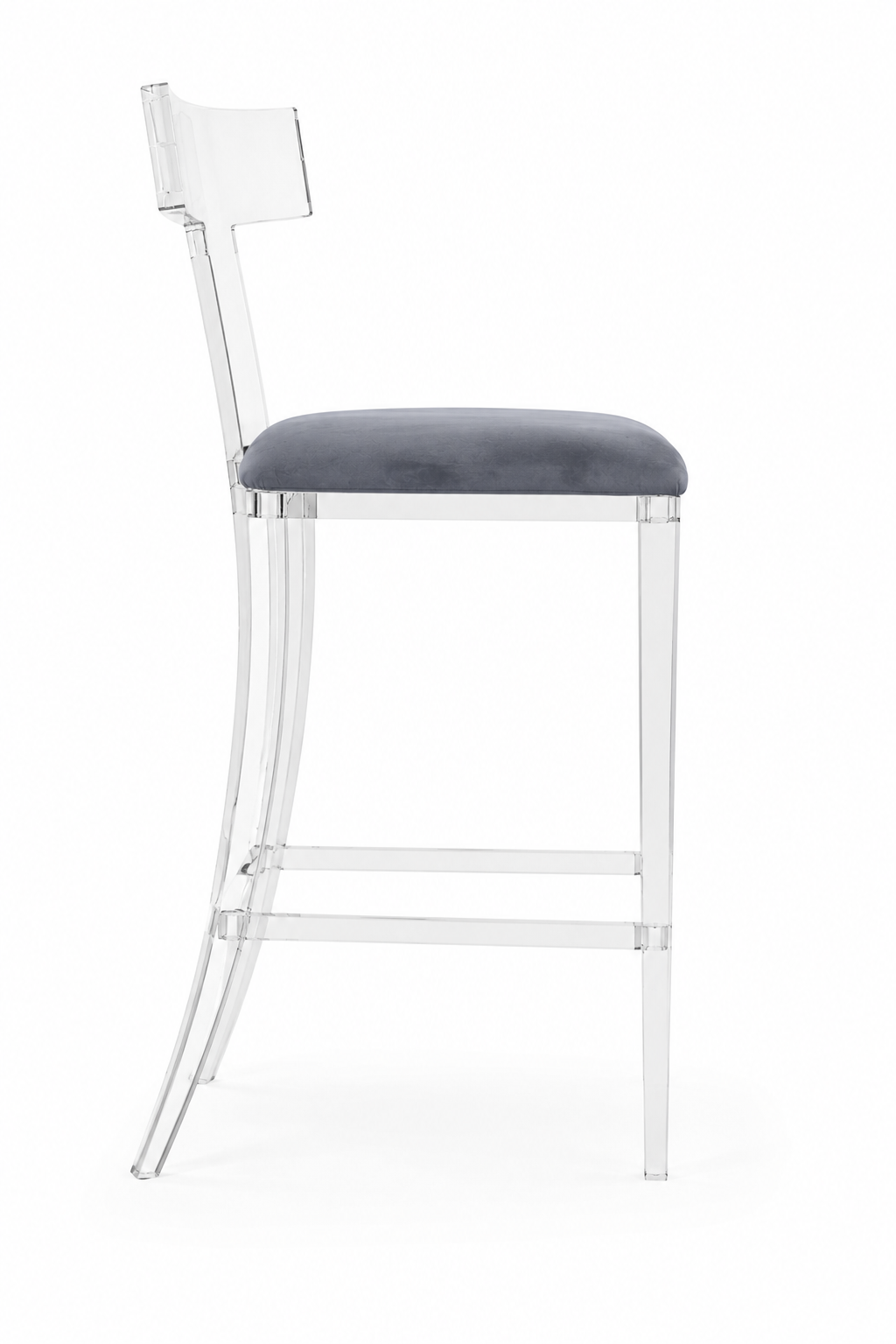 Tabouret Klismos en acrylique Tristan
