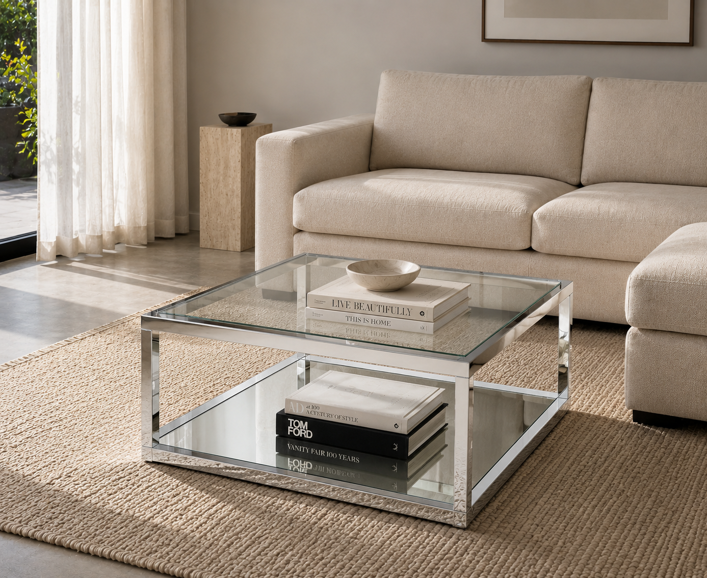 Table basse carrée Caspian Condo Size