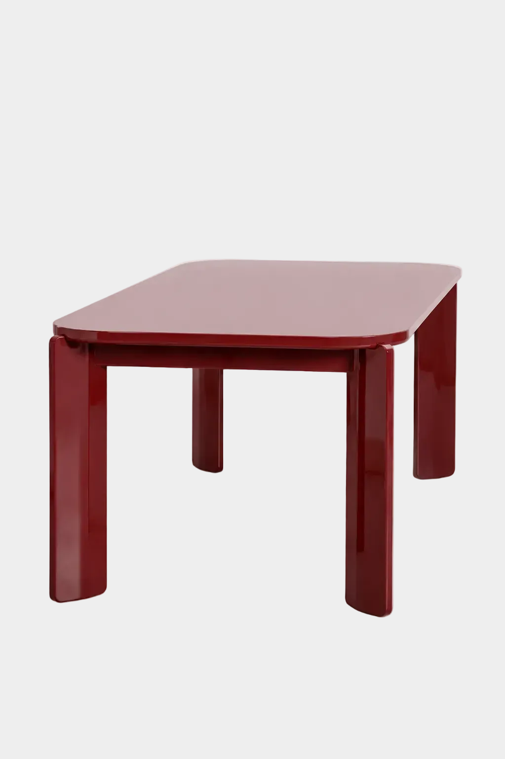 Ginebra Wine Red MDF Dining Table - Reproduction
