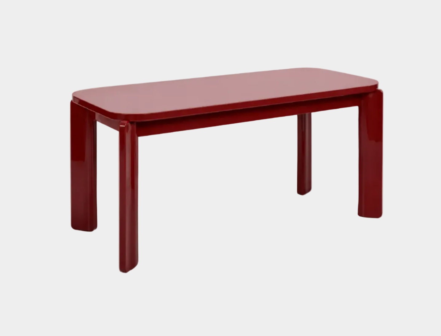Ginebra Wine Red MDF Dining Table - Reproduction