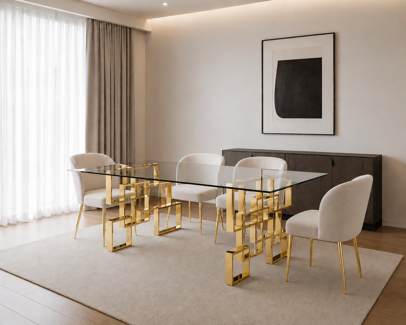 Diva Glass Dining Table