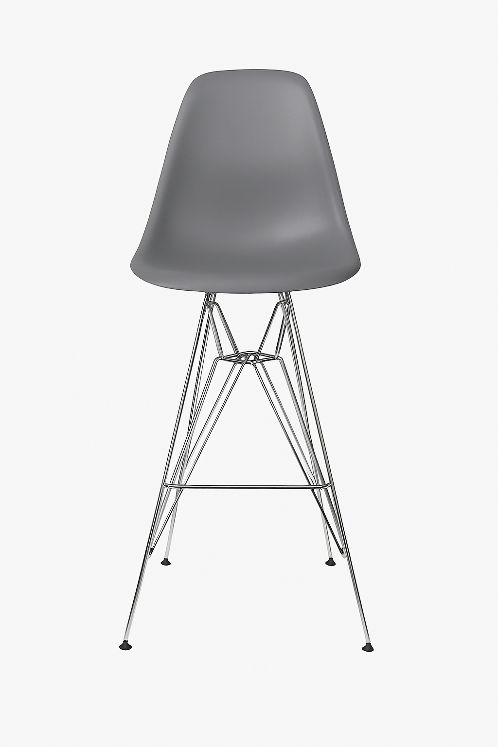 Eames Eiffel Molded Stool with Chrome Legs (27")