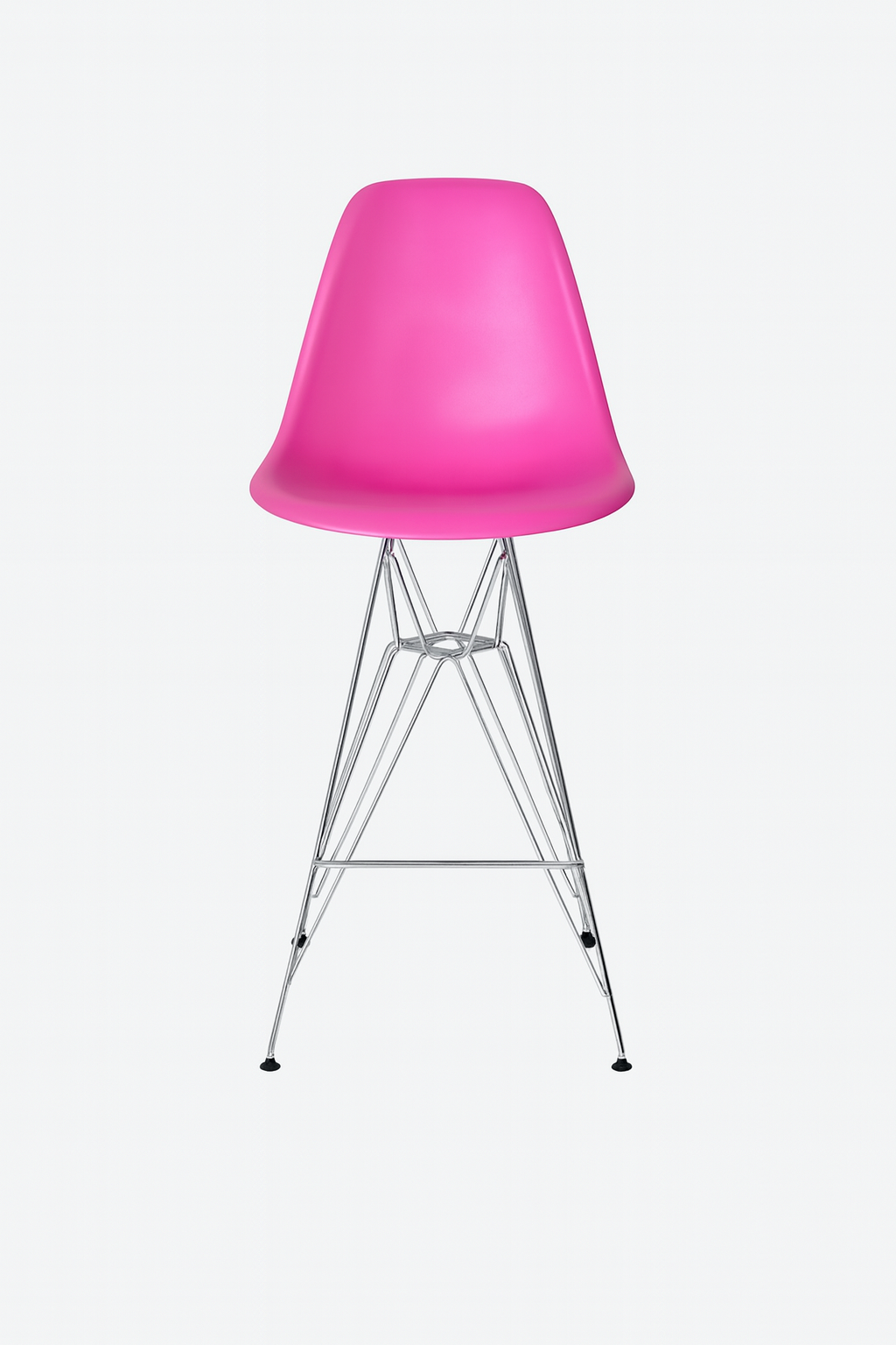 Eames Eiffel Molded Stool with Chrome Legs (27")