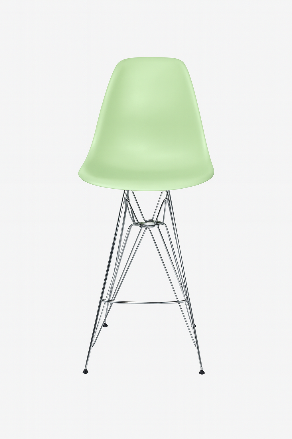 Eames Eiffel Molded Stool with Chrome Legs (27")