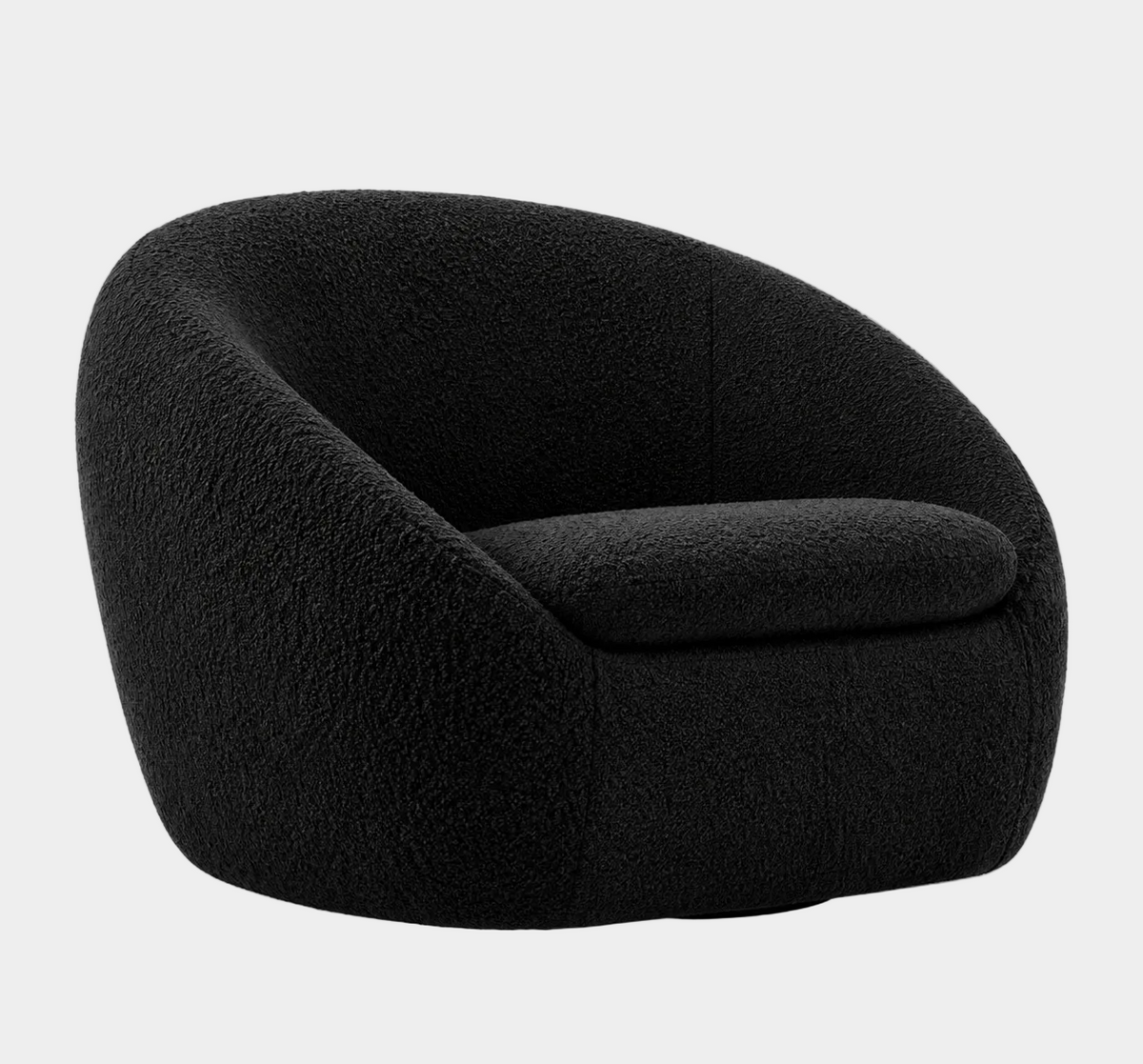 Cozy Swivel Chair (Boucle Fabric)