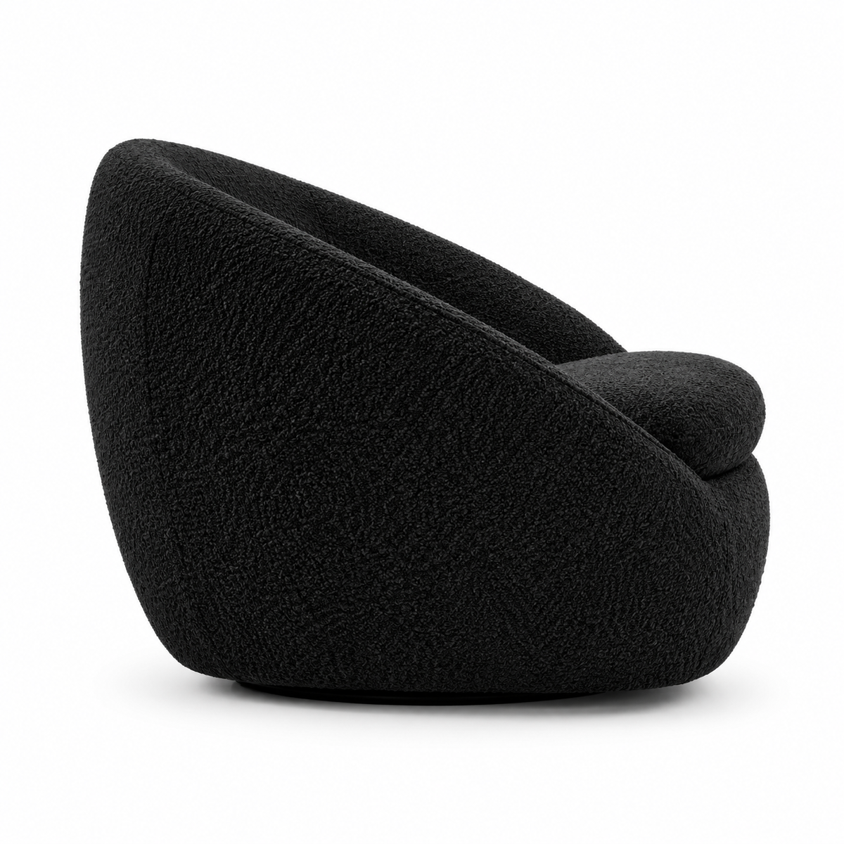 Cozy Swivel Chair (Boucle Fabric)