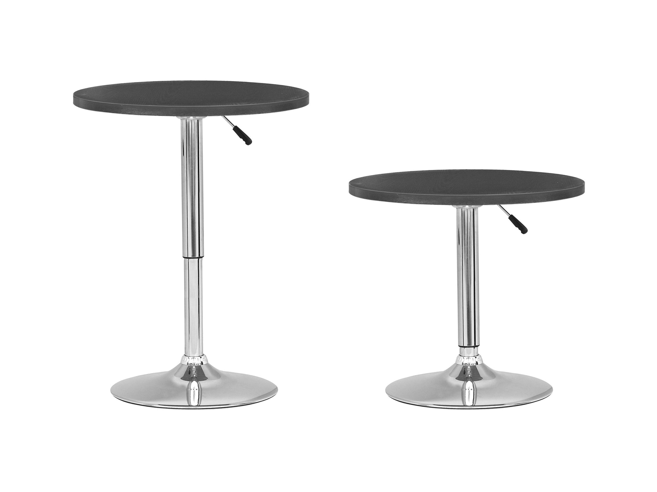 Table de bar ronde à hauteur réglable