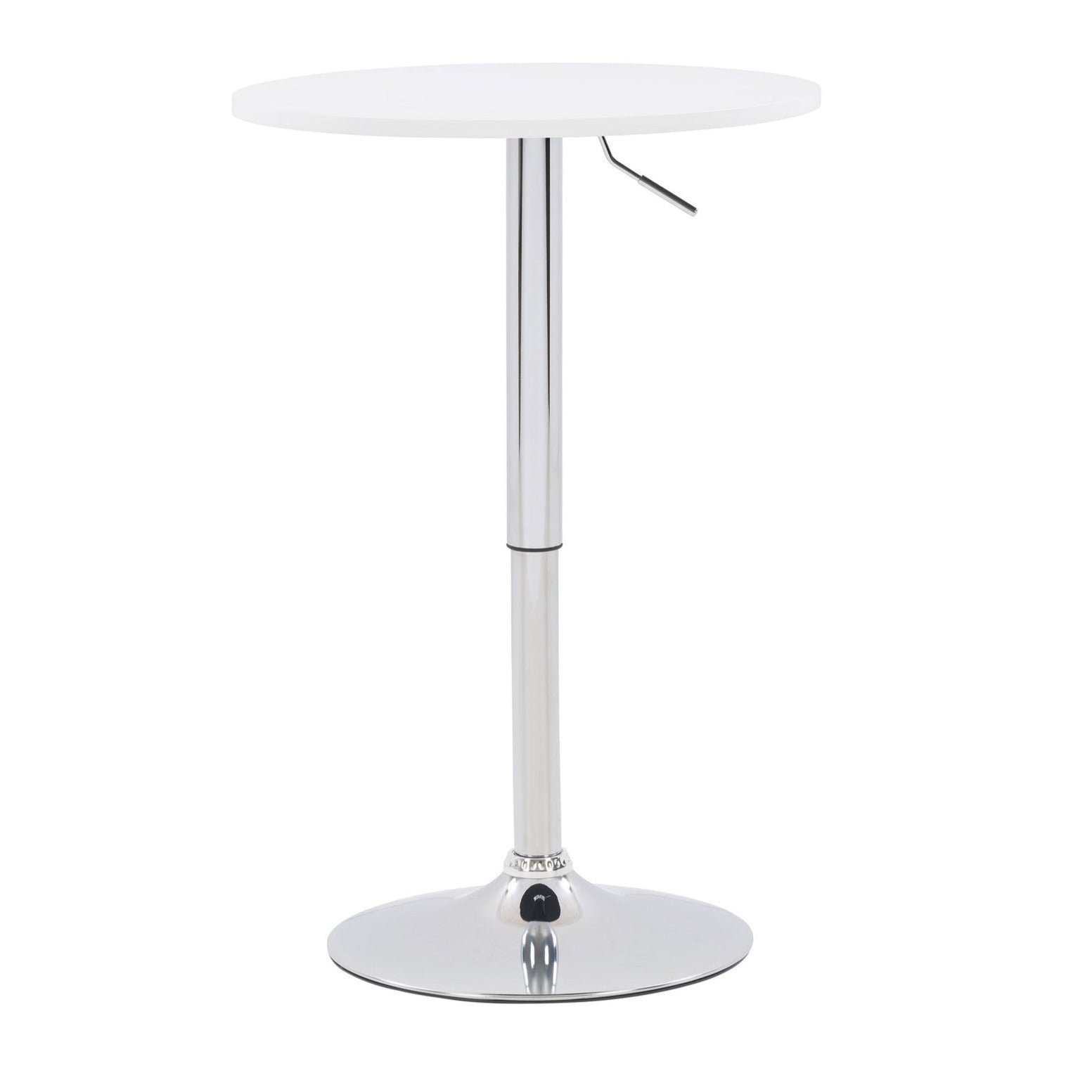 Table de bar ronde à hauteur réglable