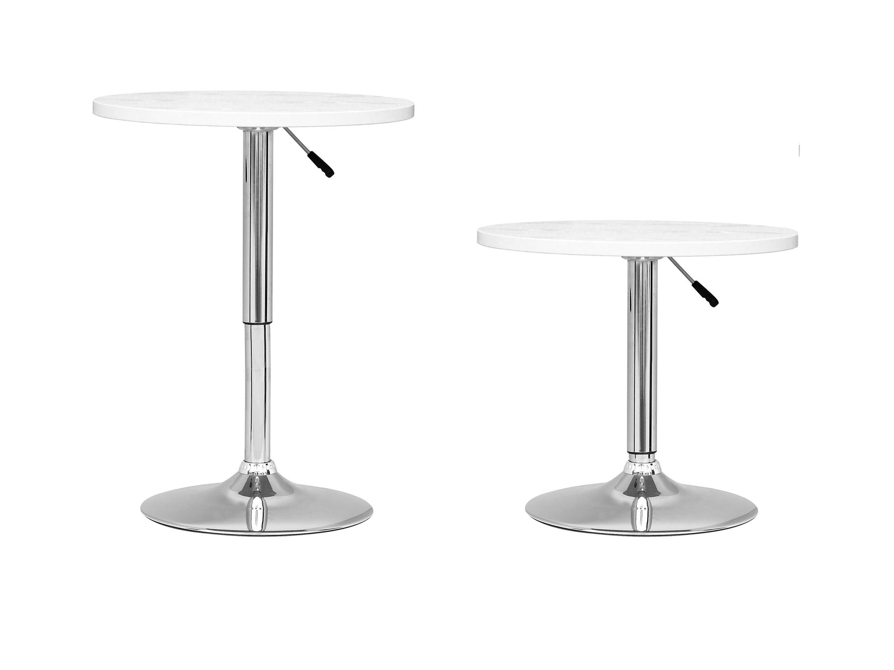 Table de bar ronde à hauteur réglable