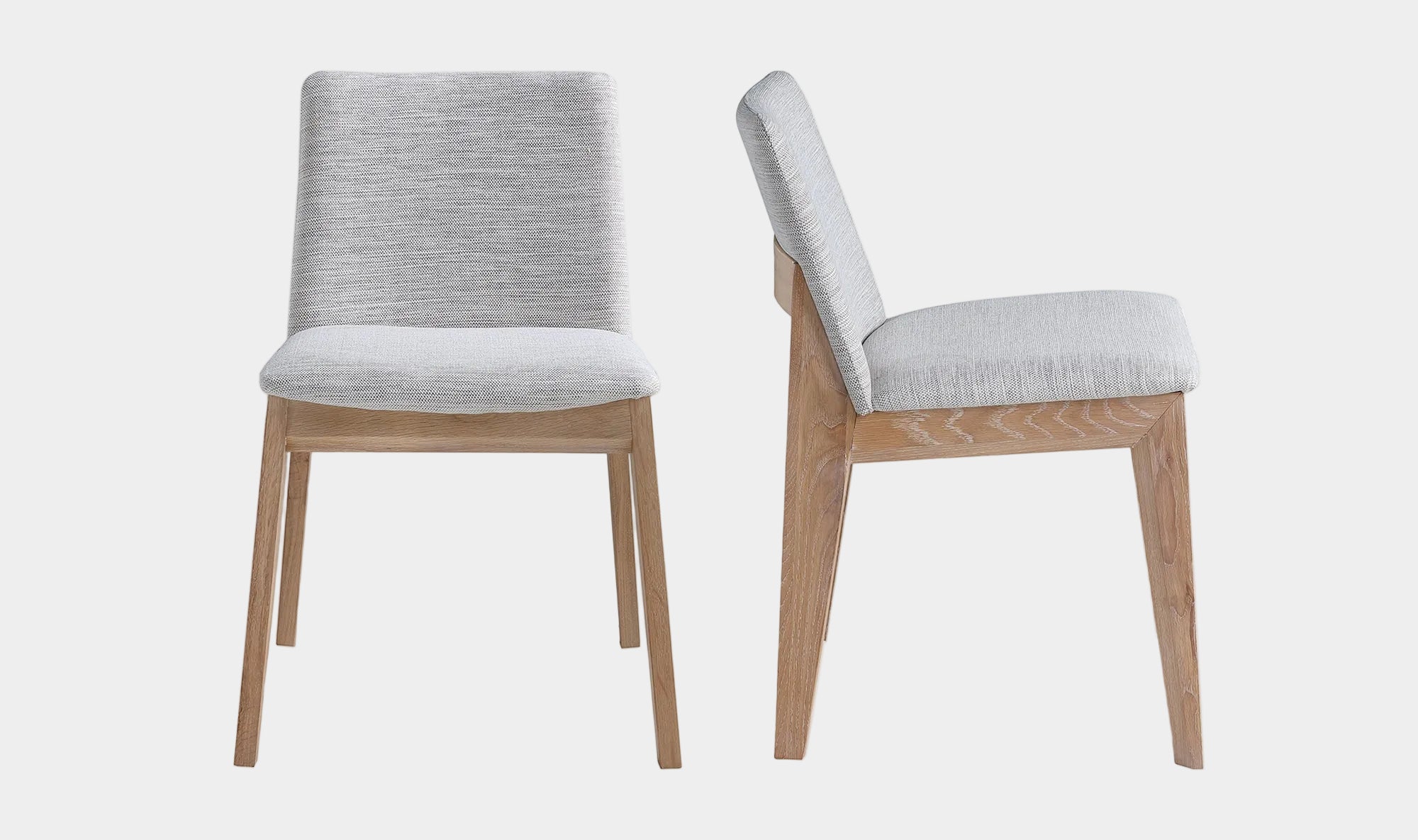 Deco Oak Dining Chair Set Of 2