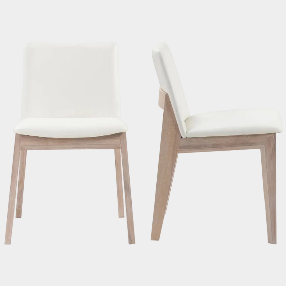 Deco Oak Dining Chair Set Of 2