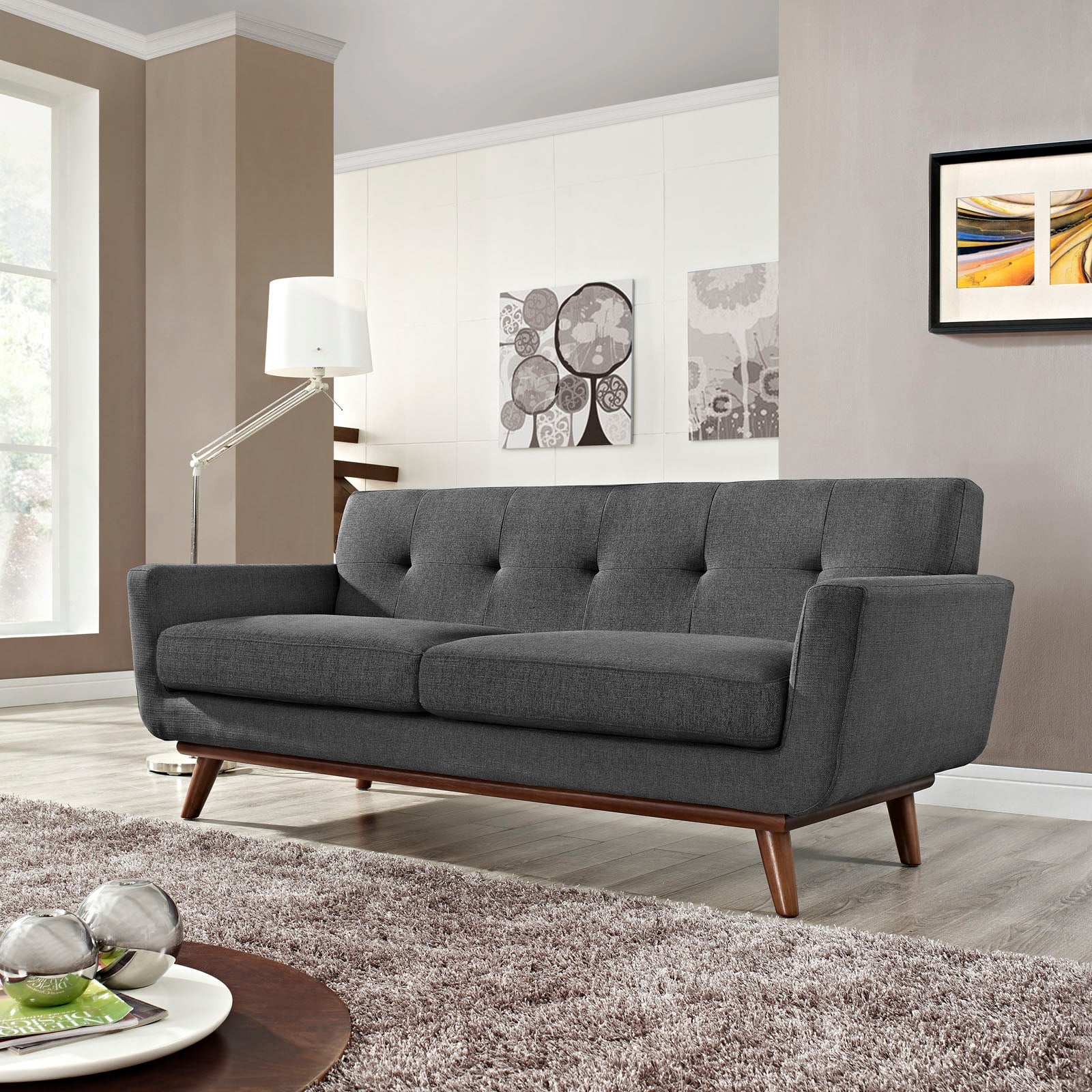 Chaise sans accoudoirs rembourrée en duvet Commix