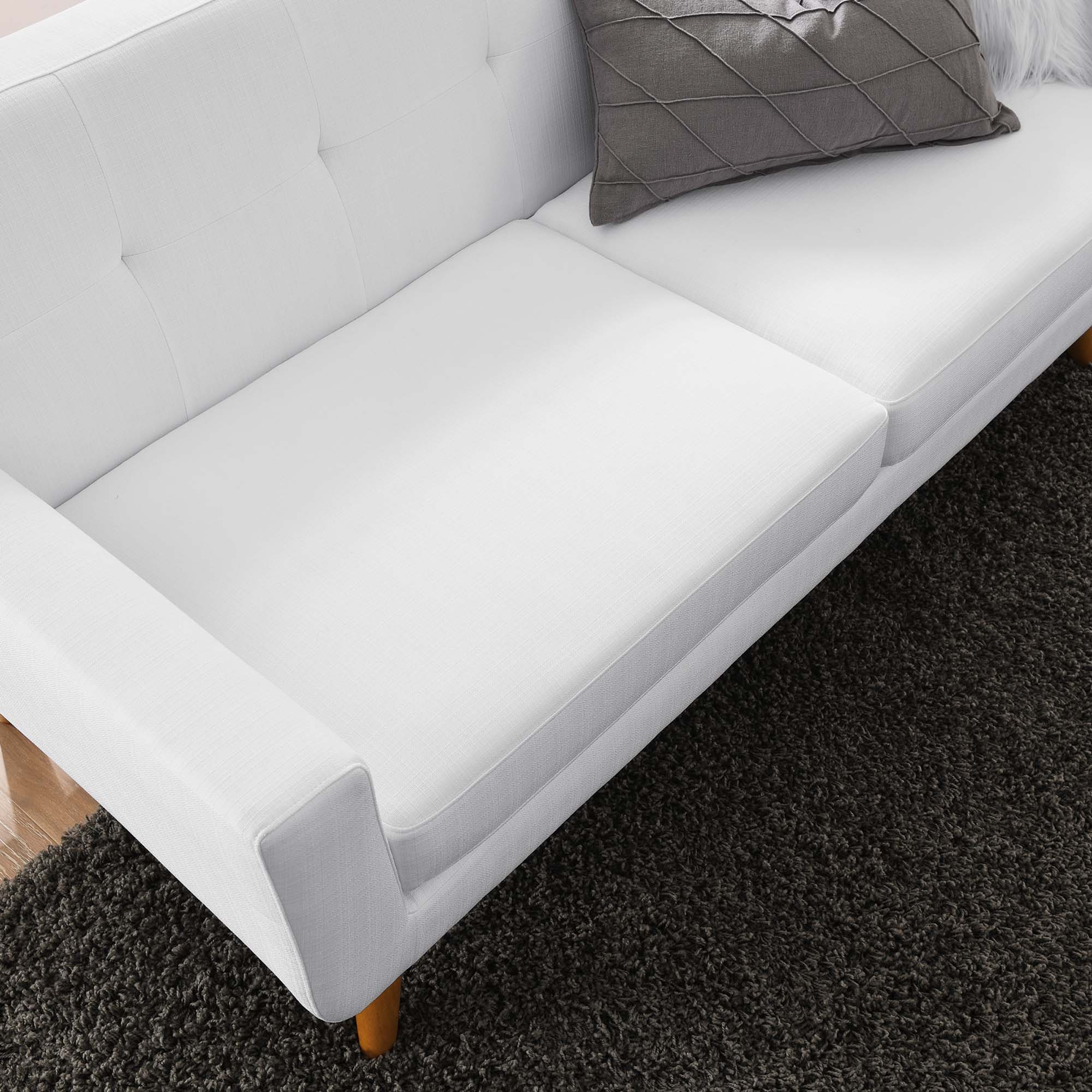 Chaise sans accoudoirs rembourrée en duvet Commix