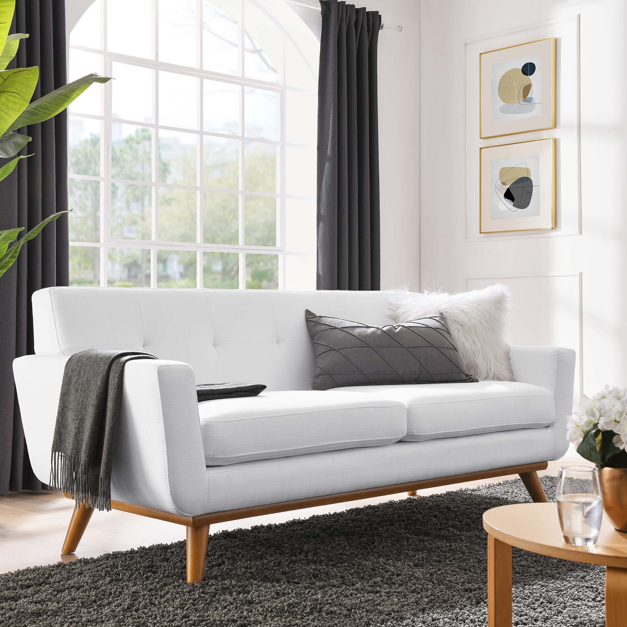 Chaise sans accoudoirs rembourrée en duvet Commix