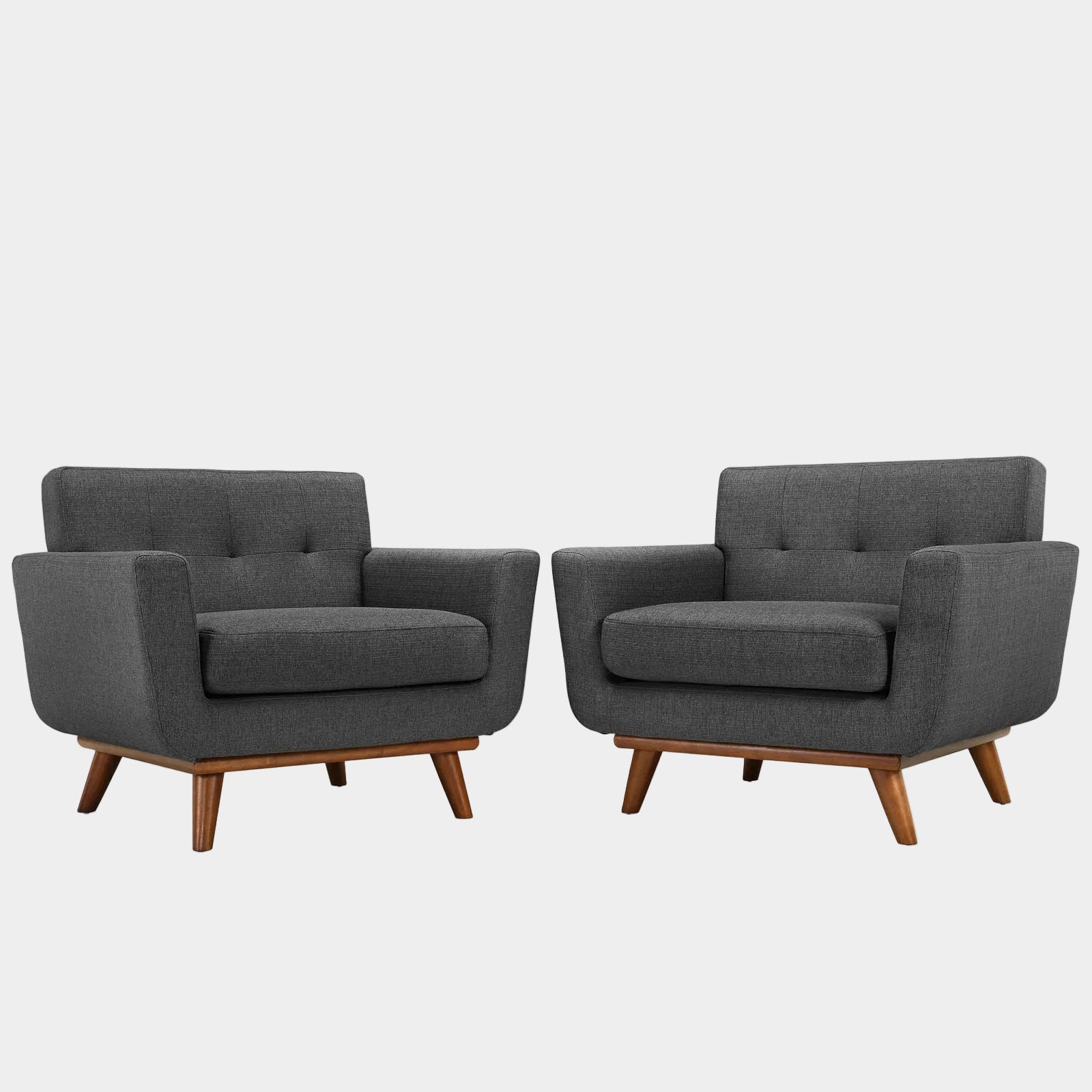 Ensemble de 2 fauteuils en bois Engage