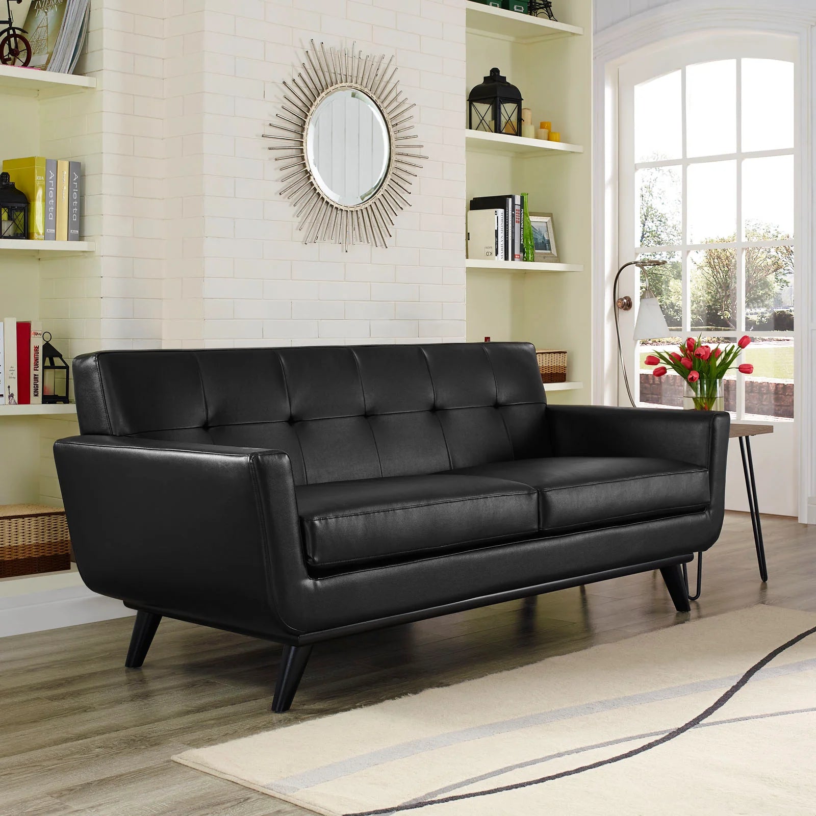 Chaise sans accoudoirs rembourrée en duvet Commix