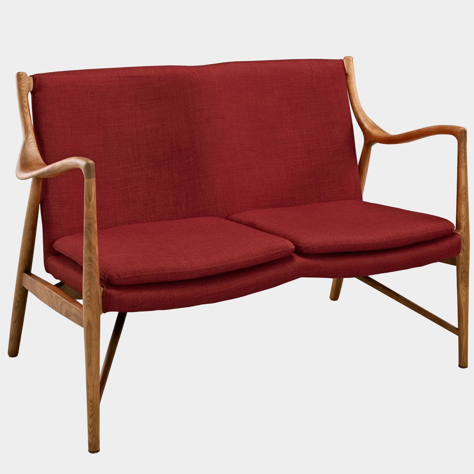 Makeshift Upholstered Fabric Loveseat