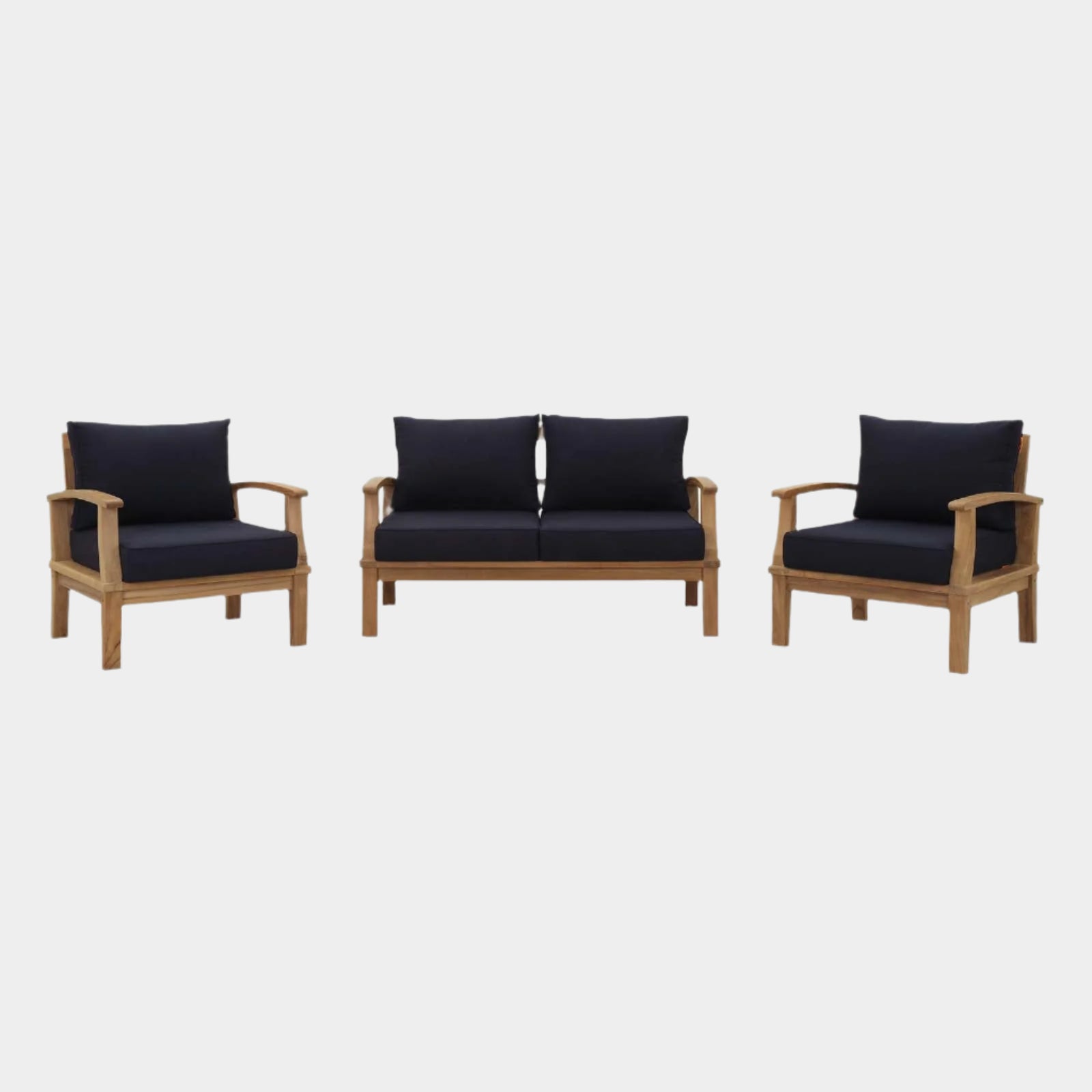 Marina 3 Piece Outdoor Patio Teak Set