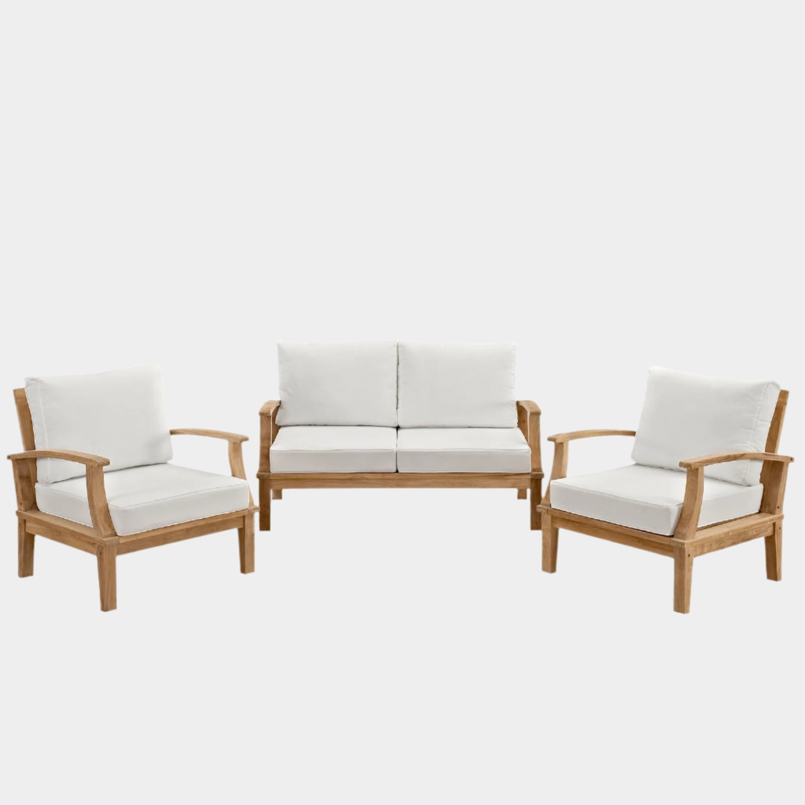 Marina 3 Piece Outdoor Patio Teak Set